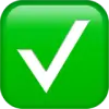 Botón de marca de verificación Emoji